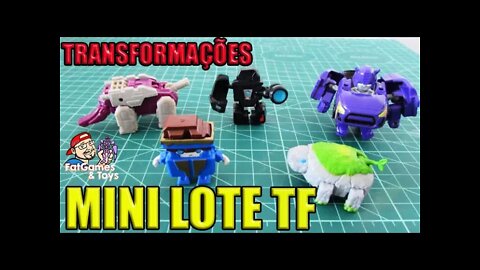 TRANSFORMERS LOTE MINIS VARIADOS TRANSFORMAÇÕES