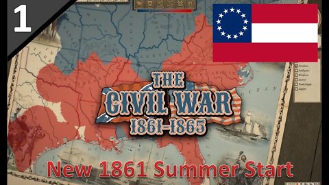 The New Campaign l Grand Tactician: The Civil War - Confederate New Summer 1861 Start - Part 1