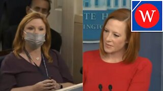 Jen Psaki At The White House Press Briefing On Afghanistan