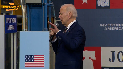 You've gotta be kidding: Biden tells again his repetitive story about his restless dad making noise in bed.