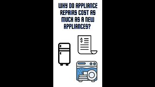 Why do appliance repairs cost as much as a new appliances?