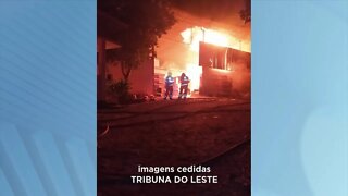 Reduto: incêndio destrói fabrica na BR-262