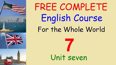 Telling the Time - Lesson 07 - FREE and COMPLETE English Course for the Whole World