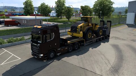 ETS2 Gameplay | Scania 730 S | Karlskrona to Helsingborg | Wheel Loader Volvo L250H 35t