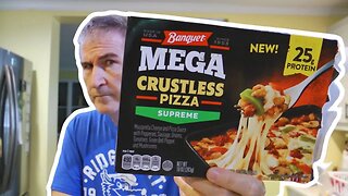 Banquet MEGA Crustless Pizza Review 🍕😮
