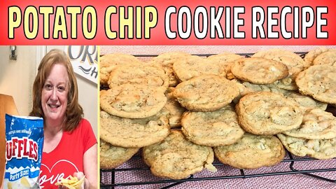 POTATO CHIP COOKIE RECIPE, SWEET AND SALTY, VERY YUMMY COOKIE, BAKE WITH ME