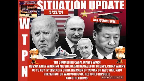 Situation Update: Crumbling Cabal Wants WW3! Russia Early Warning Missile Radar Damaged By Drones! China Warns US Not To Intervene In Taiwan Invasion! NATO Preps For Russian War!