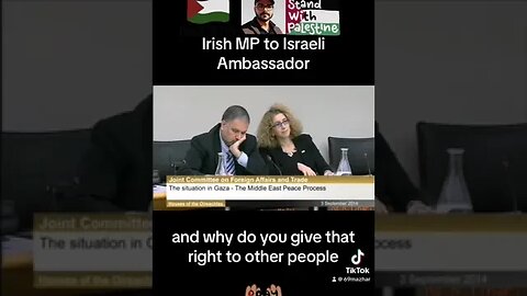 Irish MP to Israeli Ambassador
