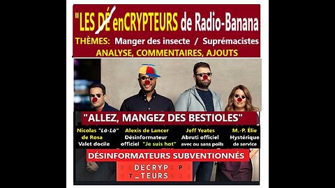 J'analyse "LES DÉCRYPTEURS": Manger des insectes (2 émissions)