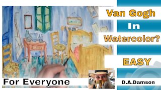 How To Paint Van Gogh's Step By Step With Watercolors