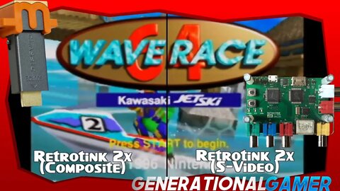 Is Marseille mClassic Worth The Hype? Retrotink 2x [Composite vs. S-Video] (Wave Race 64)