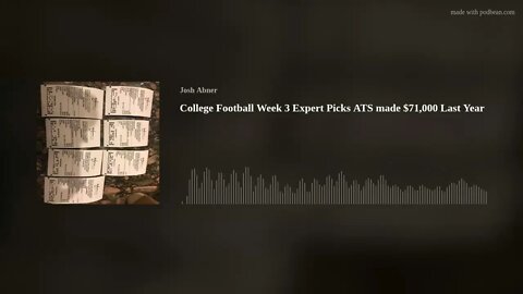 College Football Week 3 Expert Picks ATS made $71,000 Last Year