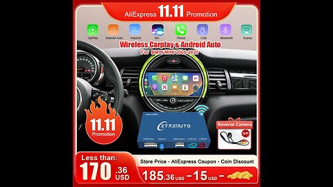 Wireless CarPlay Android Auto for Mini R55 R56 R57 R58 R59 R60 R61 F54 F55 Clubman