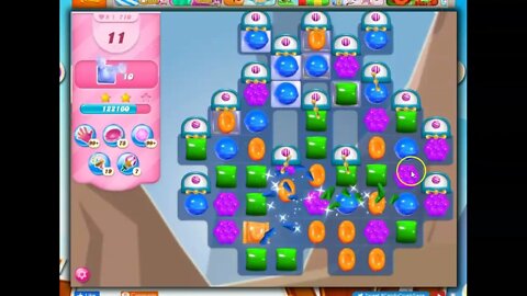 Candy Crush Level 710 Talkthrough, 24 Moves 0 Boosters