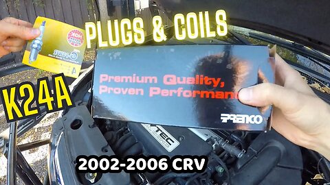 2002-2006 Honda CRV Coil pack and Spark plug replacement.