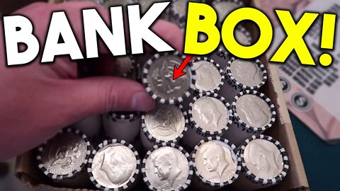 2 HALF DOLLAR BOX OF COINS FROM THE BANK!!