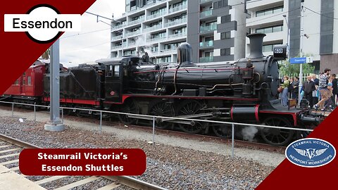 Steamrail Victoria’s Essendon Shuttles | ft D3 639 & A2 986