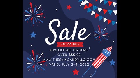 Speedy Version - 4th of July, Independence Day Cold Process Soap. 40% off orders over $35!!