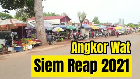 Driving from Ankor Wat Temple to Siem Reap International Airport / Amazing Tour Cambodia