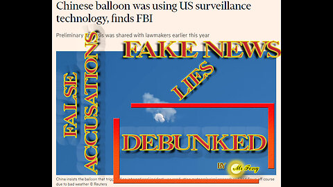Pentagon admits that the Chinese weather balloon was not spying and is just a weather balloon!
