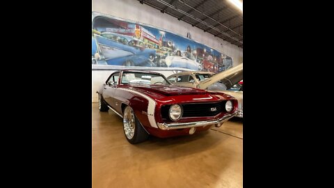 Spotted a 1969 Candy Apple Camaro Restomod