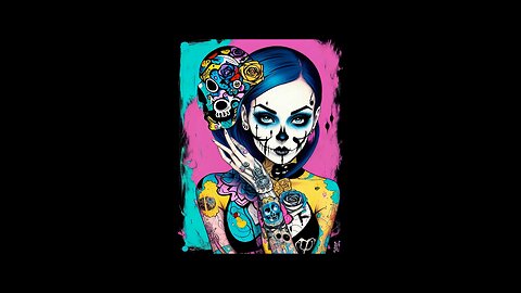 Skul Girl! #skull #aiart #nft #viral #fyp