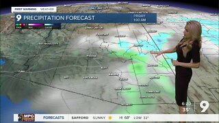 Strong winds return with a chance for showers
