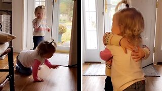 Toddlers Adorably Hug After Brief Scuffle