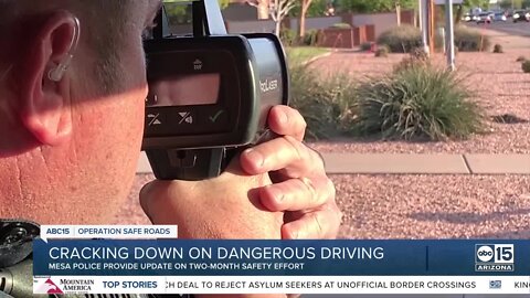 Mesa police uses 'Safer Streets' to crackdown on dangerous driving