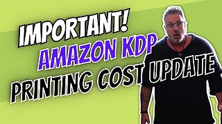 Amazon KDP Print Costs Increase!