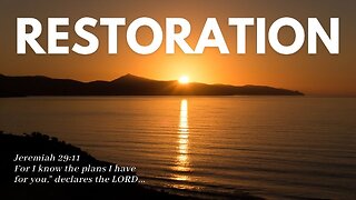 Restoration! Claim Yours. #propheticword #faith #encouragement #stander #restoration #god