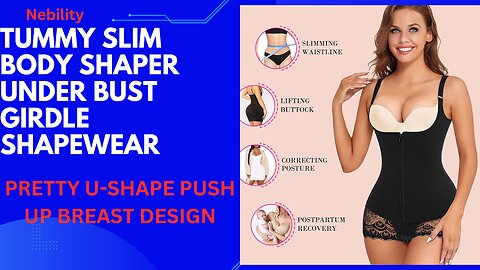 Lose Belly Fat Fast : Tummy Slim Body Shaper Under Bust Girdle Shapewear