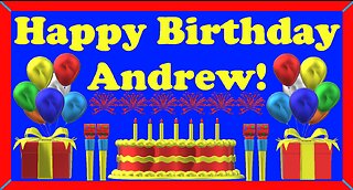Happy Birthday 3D - Happy Birthday Andrew - Happy Birthday To You - Happy Birthday Song