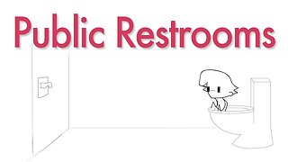 People don't knock in public restrooms anymore.