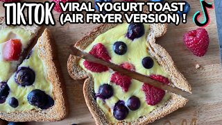 🍞 TikTok Viral Yogurt Toast (5 Min AIR FRYER Recipe) | Rack of Lam
