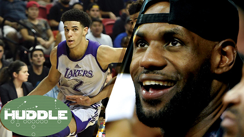 LeBron James Scouting Lonzo Ball in Vegas, Teammates in 2018? -The Huddle