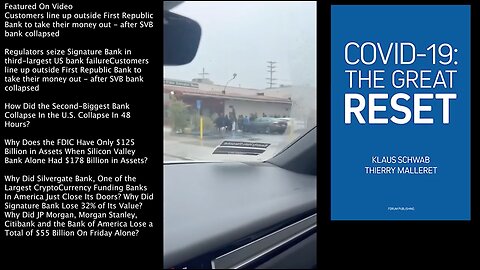 CBDC | Customers Line Up Outside First Republic Bank to Take Money Out - Bank Crash | Silicon Valley Bank Collapses & Regulators Seize Signature Bank In 3rd Largest U.S. Bank Failure