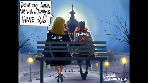 Monday Cartoon: Cheney and Kinzinger Meet for Last Good Cry