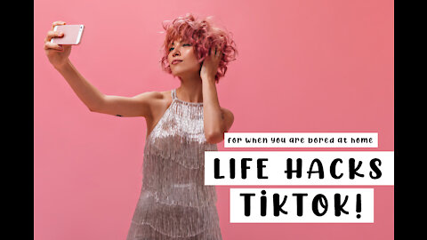 If you're bored at home and we KNOW you are.. TikTok life hacks to try to pass time!!