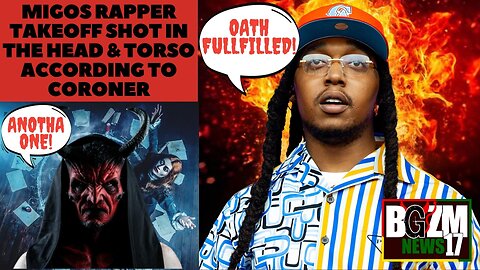 Migos rapper TAKEOFF SHOT IN The HEAD & TORSO According To Coroner