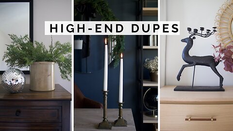 DIY HIGH END DUPES HOME DECOR ON A BUDGET