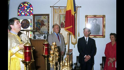 Vizita Majestății Sale Regele Mihai al Romaniei la Biserica Sf. Treime [24-I-1988]