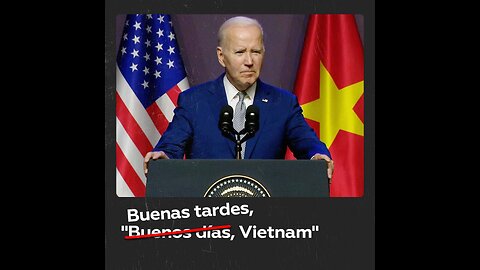 Biden hace referencia a una película sobre la Guerra de Vietnam al visitar este país