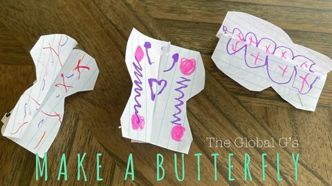 How To Make a Paper Butterfly Kid Art 4K