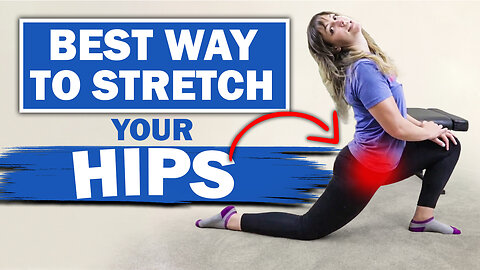 The BEST way to Stretch Your Hip for Hip Flexor Bursitis Pain Relief