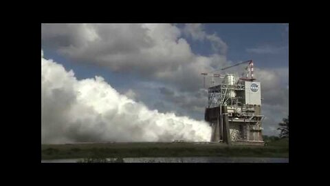 RS-25 Rocket Engine Test Firing