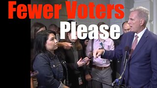 Reporter Questions "Impeachment" -- Proves we Need FEWER Voters, not More