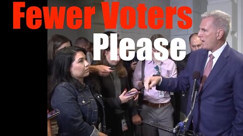 Reporter Questions "Impeachment" -- Proves we Need FEWER Voters, not More