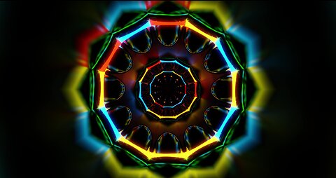 👍 vj loop neon hypnotic (tunnel Background video loop)