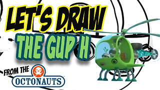 Drawing the GUP H from the Octonauts (Basic shapes and lines)